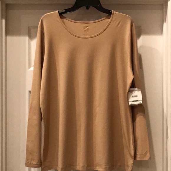 NWT Anne Klein knit top in Beige - Picture 1 of 4